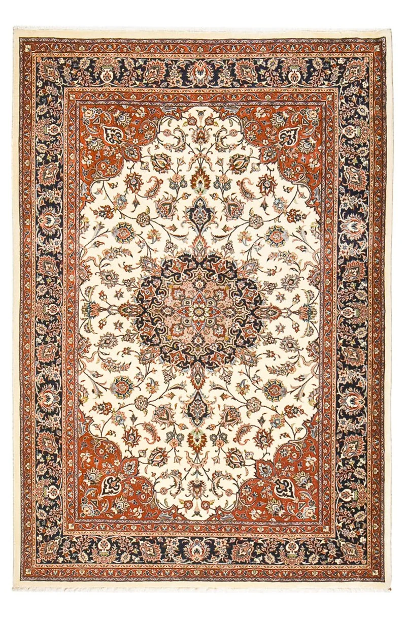 Maschad Teppich 193x290cm - Perserteppich - beige