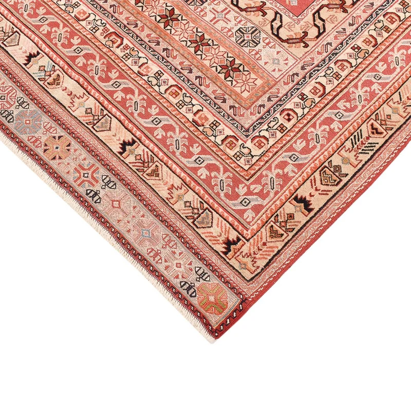 Kelim Fars Teppich 135x195cm - hellrot