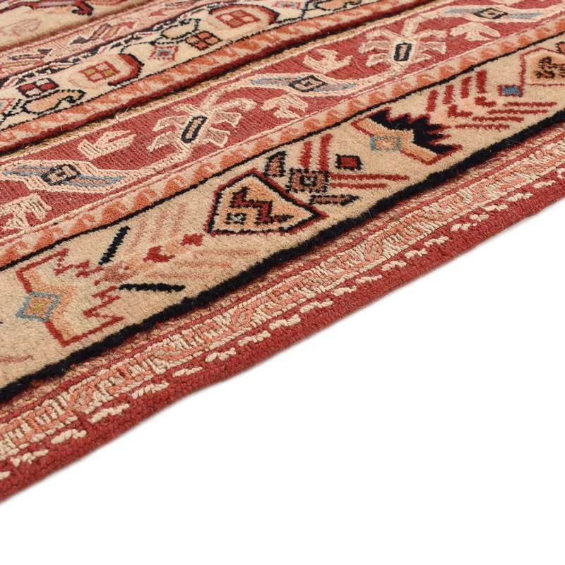 Kelim Fars Teppich 135x195cm - hellrot