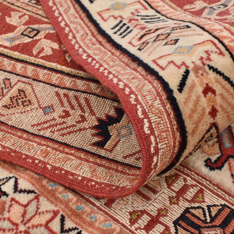 Kelim Fars Teppich 135x195cm - hellrot
