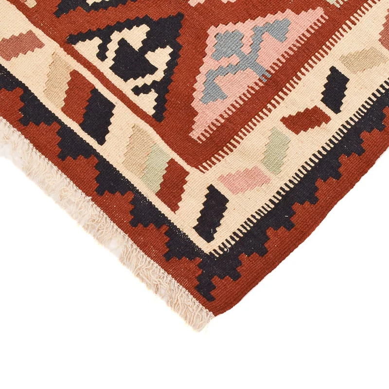 Kelim Fars Teppich 100x153cm - mehrfarbig