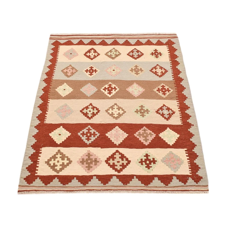 Kelim Fars Teppich 96x145cm - mehrfarbig