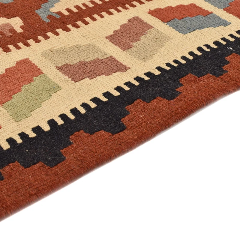 Kelim Fars Teppich 105x145cm - mehrfarbig