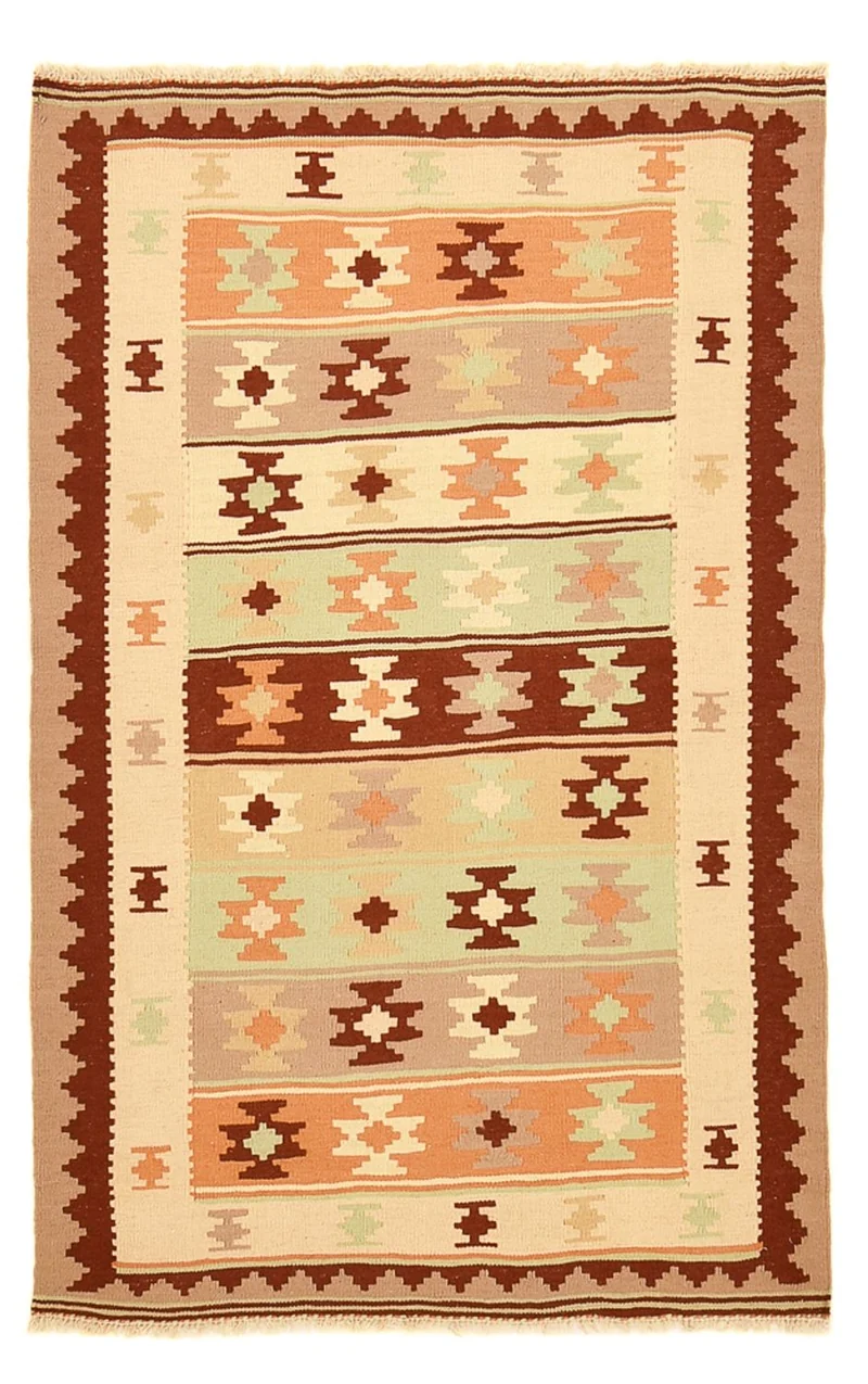 Kelim Fars Teppich 96x147cm - beige