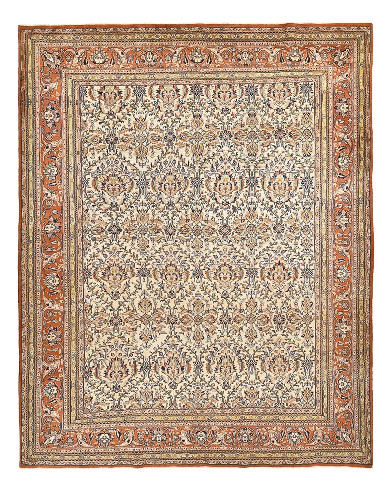 Sarough Teppich 252x317cm - Perserteppich - dunkelbeige