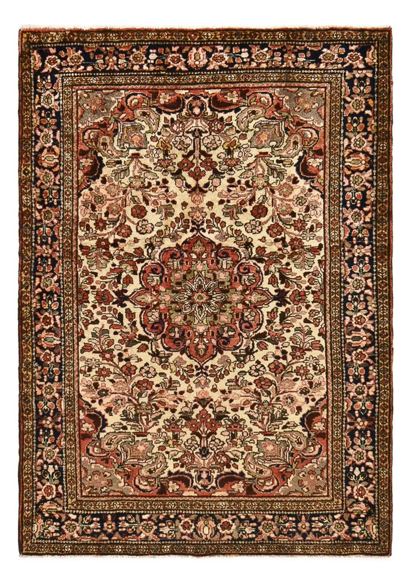 Borchalou Teppich 153x209cm - Perserteppich - dunkelbeige