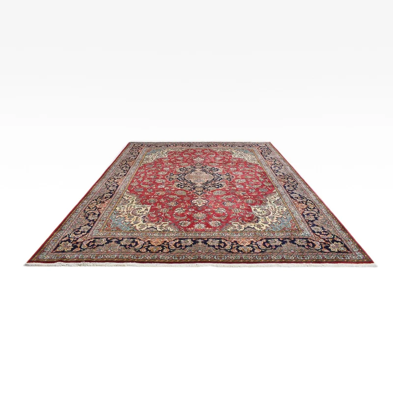 Täbriz - 40 Raj Teppich 307x400cm - Perserteppich - rot