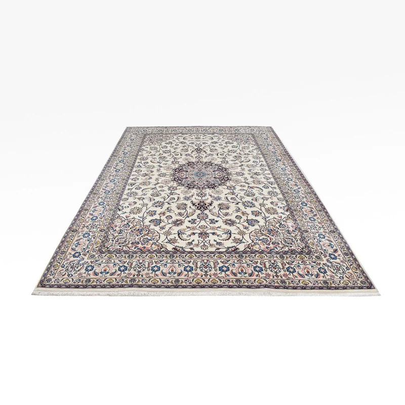 Maschad Teppich 241x336cm - Perserteppich - hellgrau