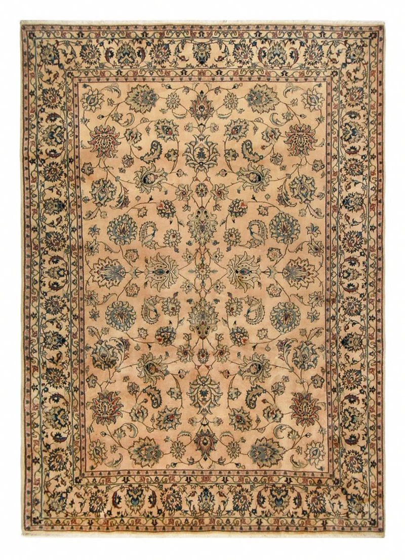 Maschad Teppich 248x346cm - Perserteppich - dunkelbeige
