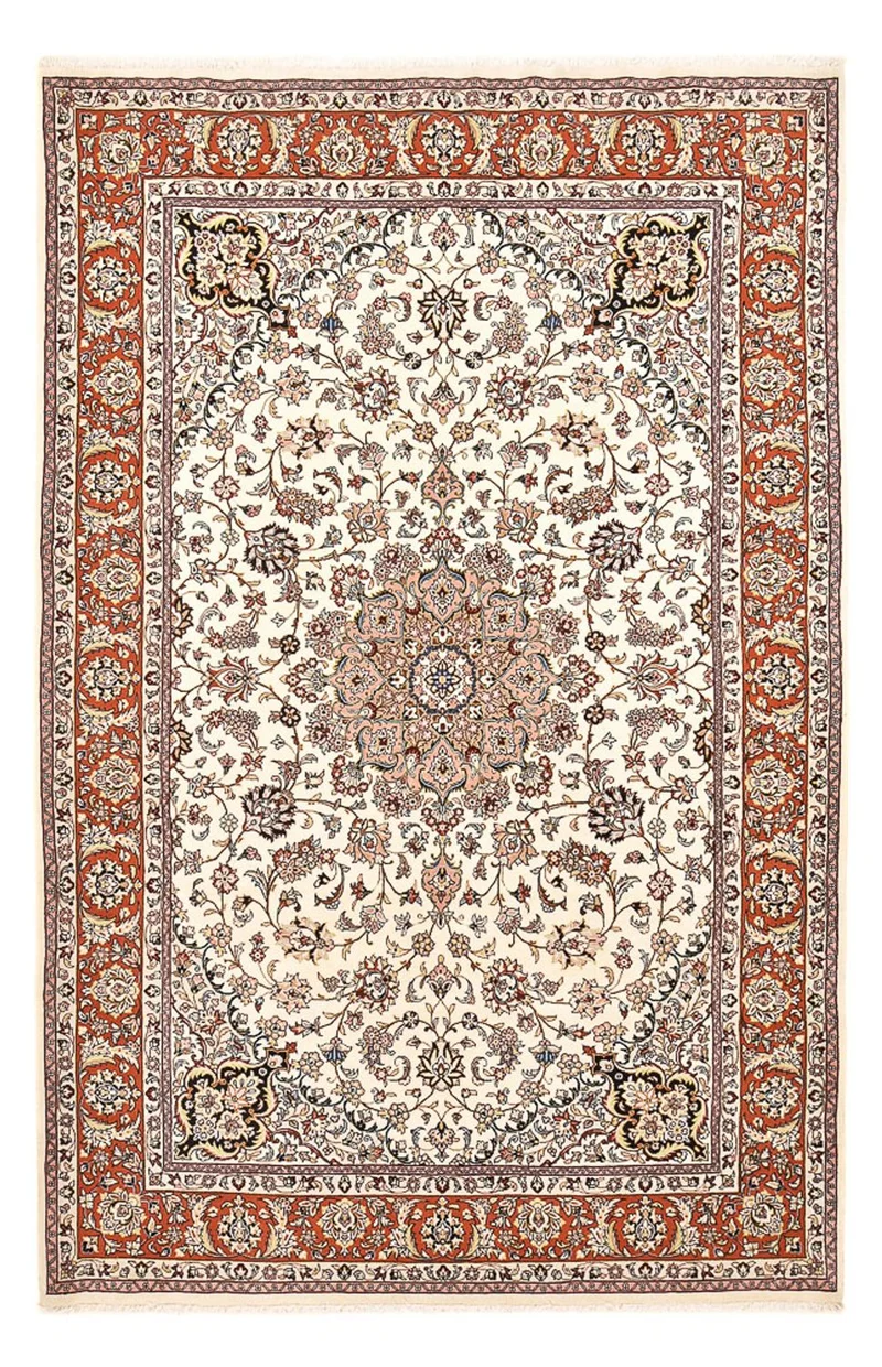 Maschad Teppich 215x328cm - Perserteppich - beige