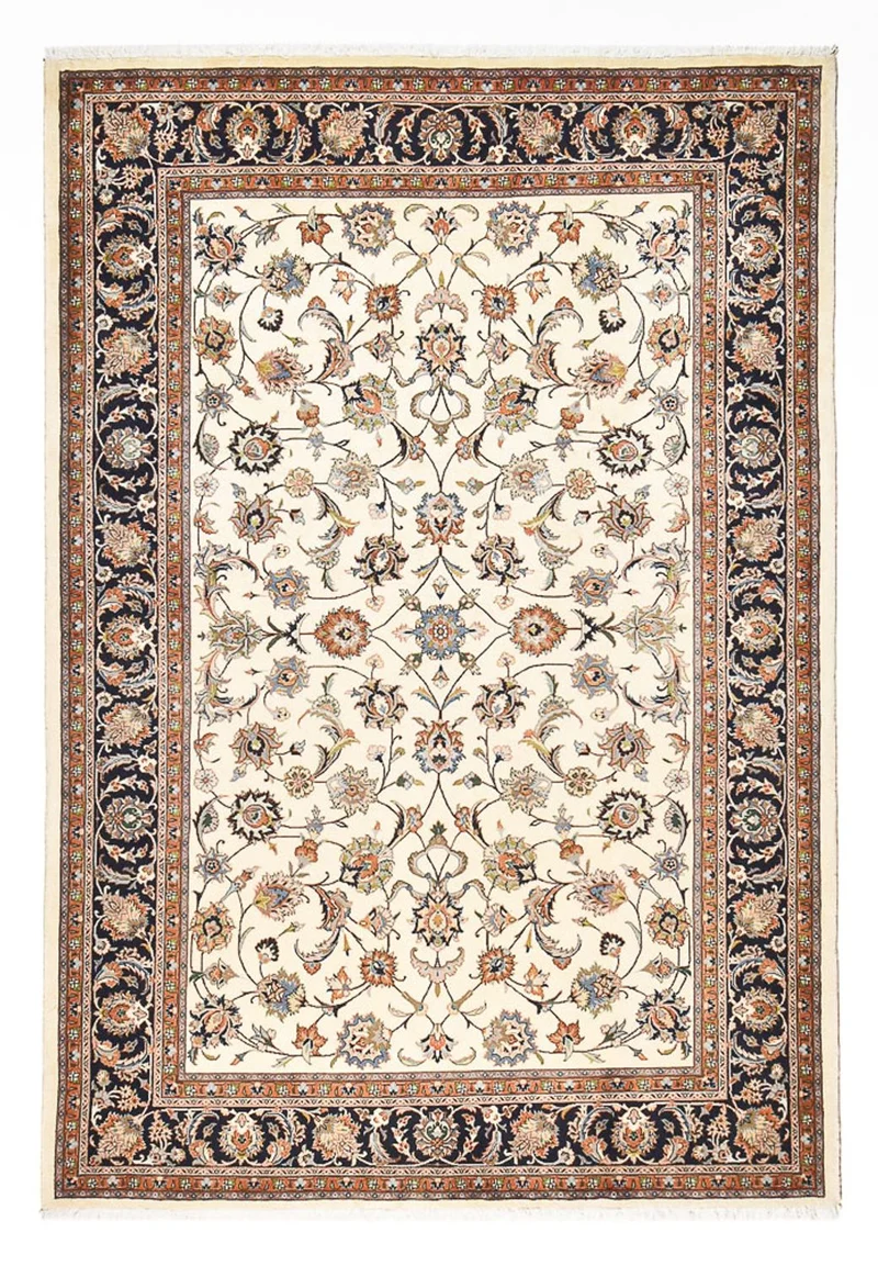 Maschad Teppich 202x294cm - Perserteppich - beige