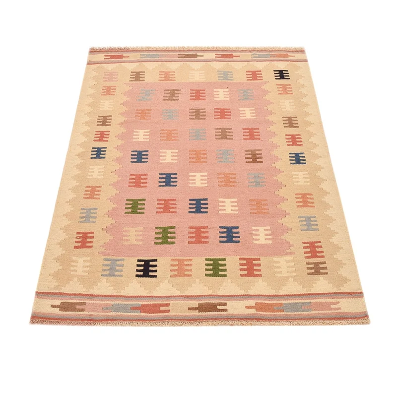 Kelim Fars Teppich 94x150cm - mehrfarbig