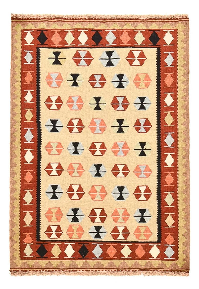 Kelim Fars Teppich 107x152cm - mehrfarbig