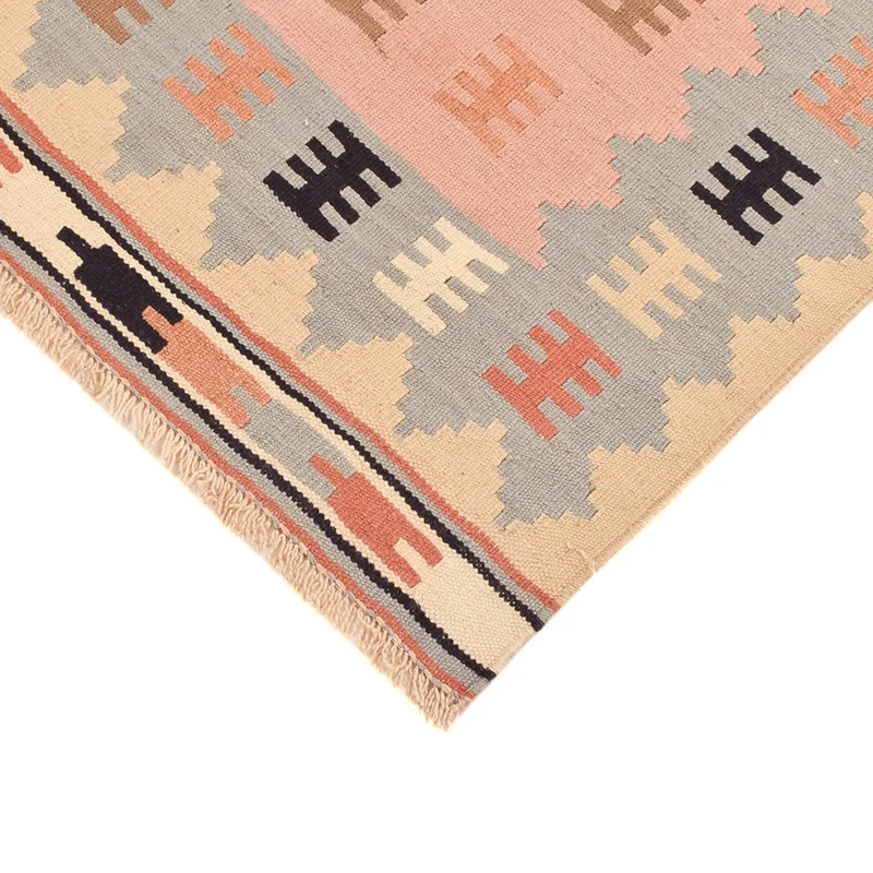 Kelim Fars Teppich 100x154cm - mehrfarbig
