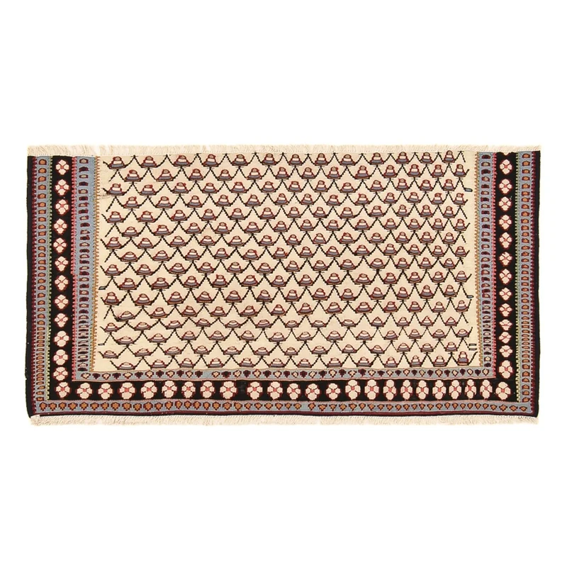 Kelim Fars Teppich 70x125cm - mehrfarbig