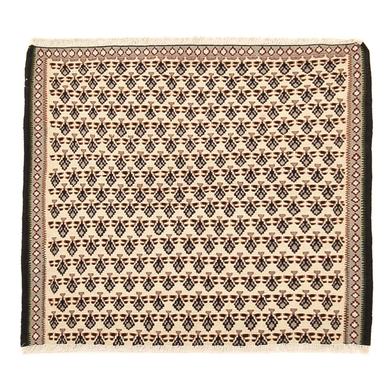 Kelim Fars Teppich 82x85cm - creme