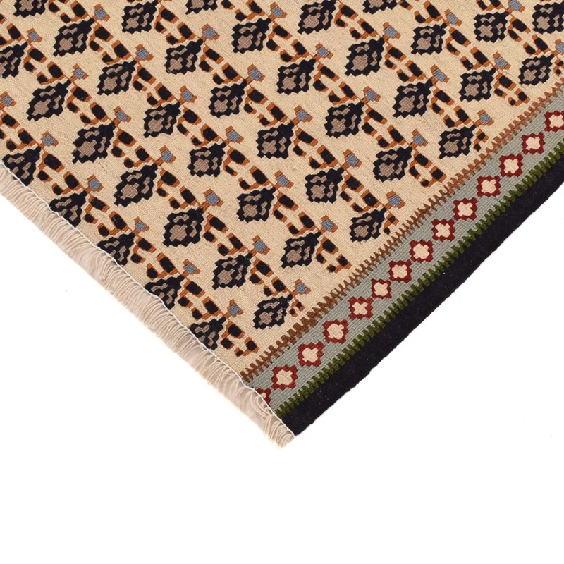 Kelim Fars Teppich 82x85cm - creme