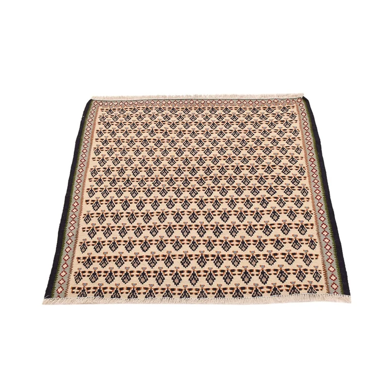 Kelim Fars Teppich 82x85cm - creme