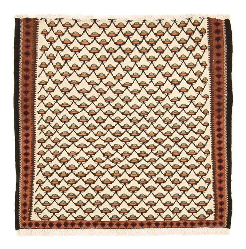Kelim Fars Teppich 85x88cm - creme