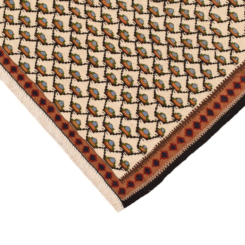 Kelim Fars Teppich 85x88cm - creme