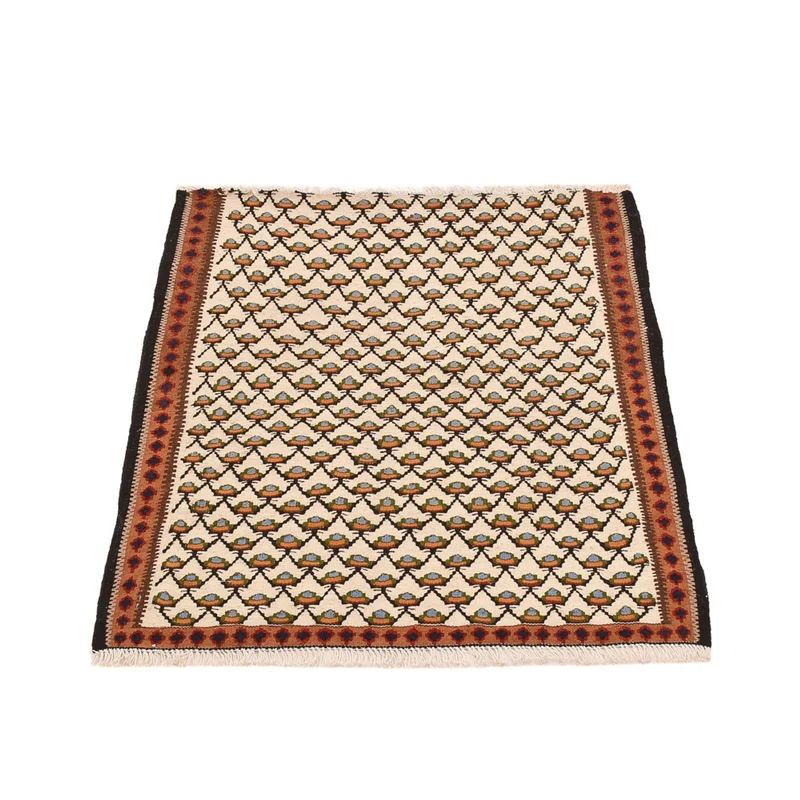 Kelim Fars Teppich 85x88cm - creme