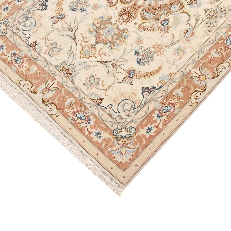 Täbriz - 50 Raj Teppich 87x370cm - Perserteppich - beige
