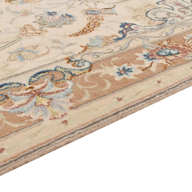 Täbriz - 50 Raj Teppich 87x370cm - Perserteppich - beige