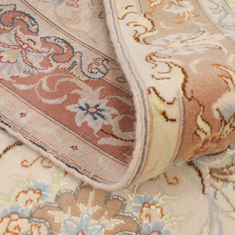 Täbriz - 50 Raj Teppich 87x370cm - Perserteppich - beige