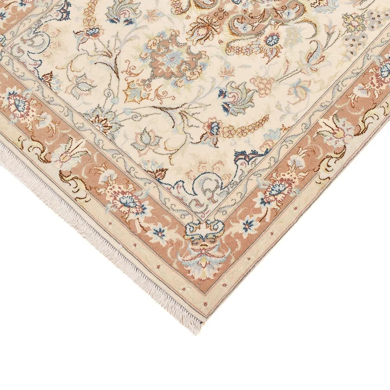 Täbriz - 50 Raj Teppich 87x372cm - Perserteppich - beige