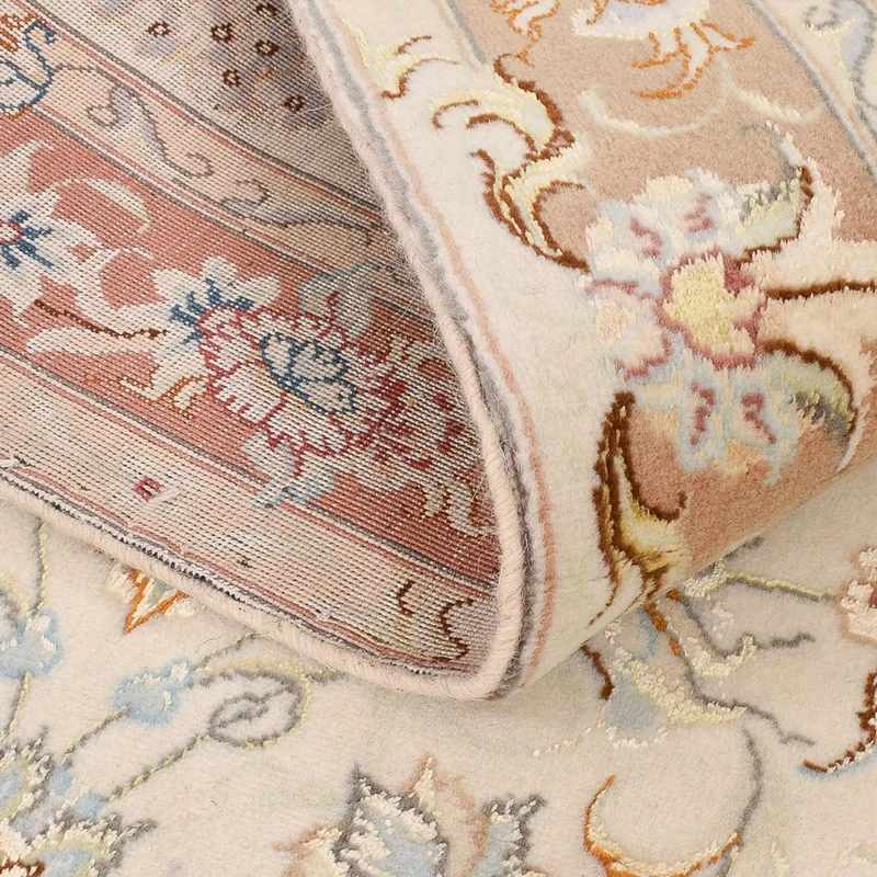 Täbriz - 50 Raj Teppich 87x372cm - Perserteppich - beige