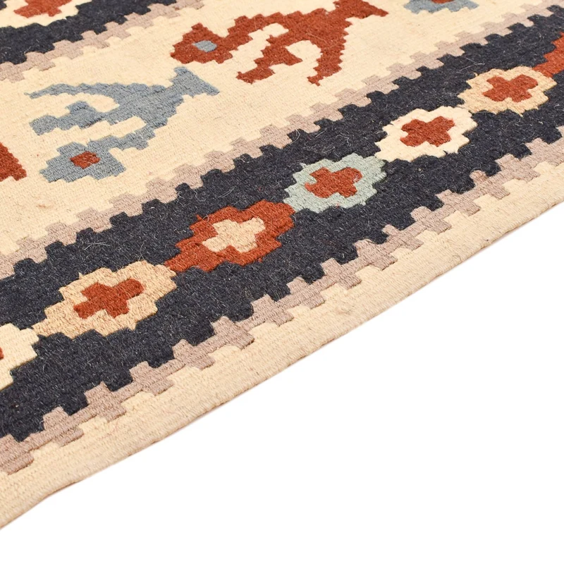 Kelim Fars Teppich 111x145cm - mehrfarbig