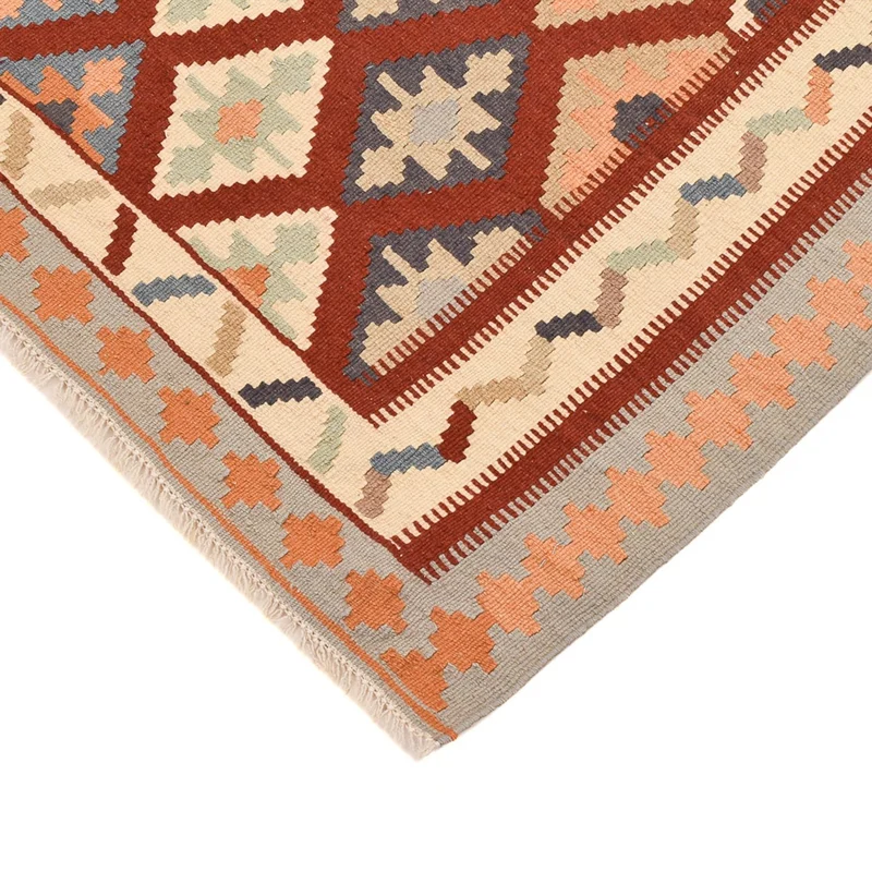 Kelim Fars Teppich 100x140cm - mehrfarbig