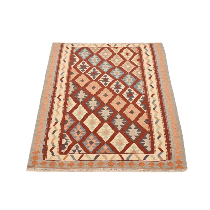 Kelim Fars Teppich 100x140cm - mehrfarbig
