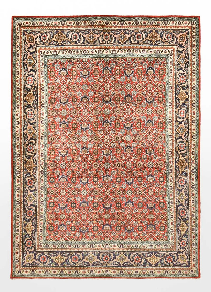 Täbriz Teppich 141x200cm - Perserteppich - mehrfarbig