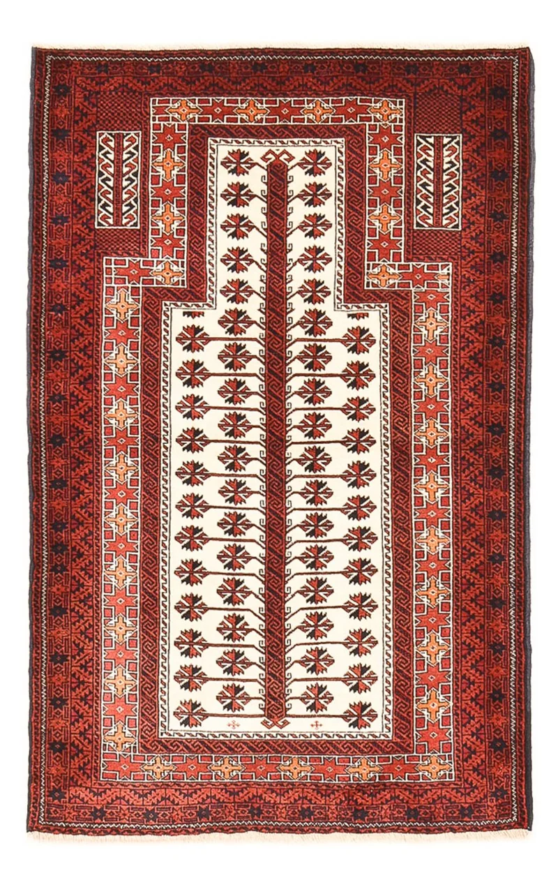 Turkaman Teppich 100x150cm - Orientteppich - mehrfarbig