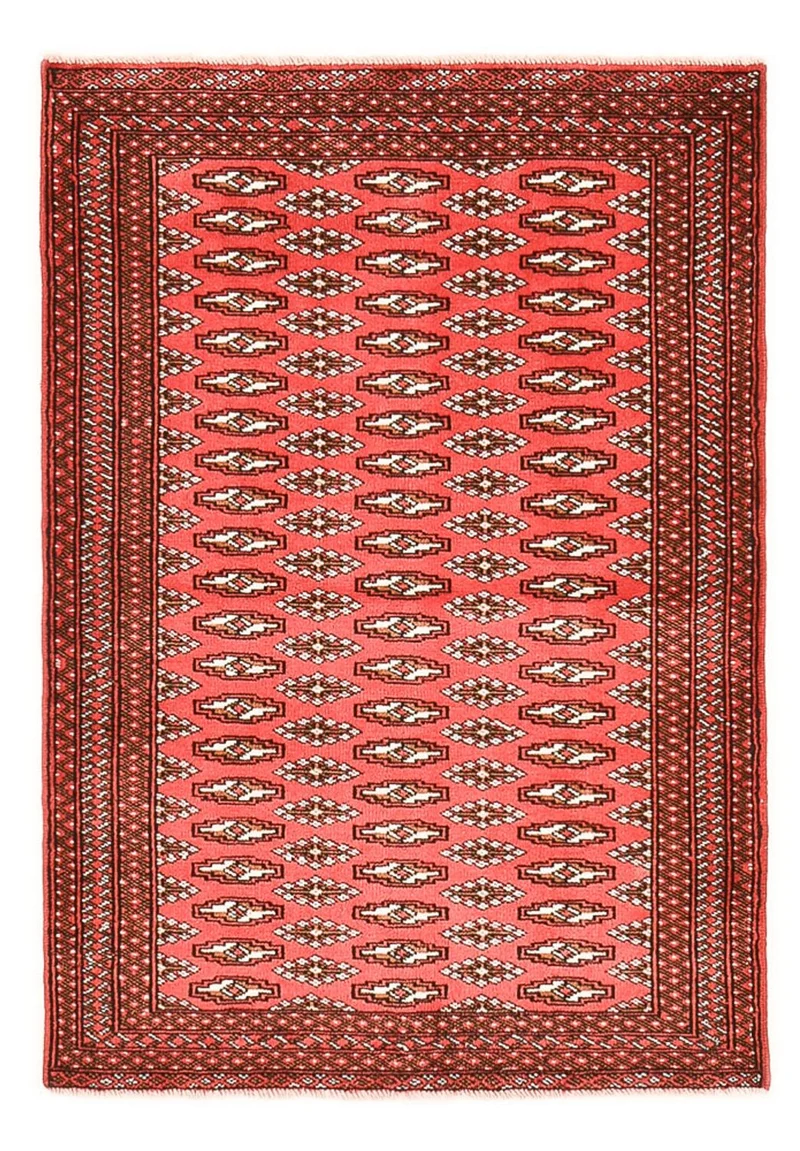 Turkaman Teppich 94x135cm - Orientteppich - rot