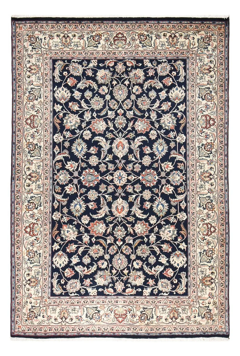 Maschad Teppich 192x285cm - Perserteppich - dunkelblau