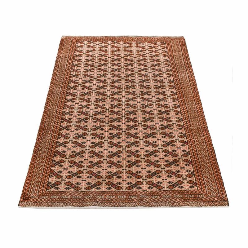 Turkaman Teppich 130x191cm - Orientteppich - dunkelbeige