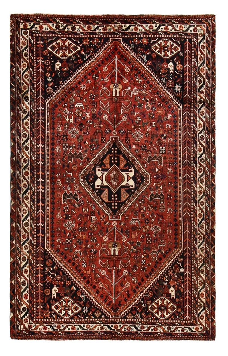 Shiraz Teppich 178x281cm - Perserteppich - rot