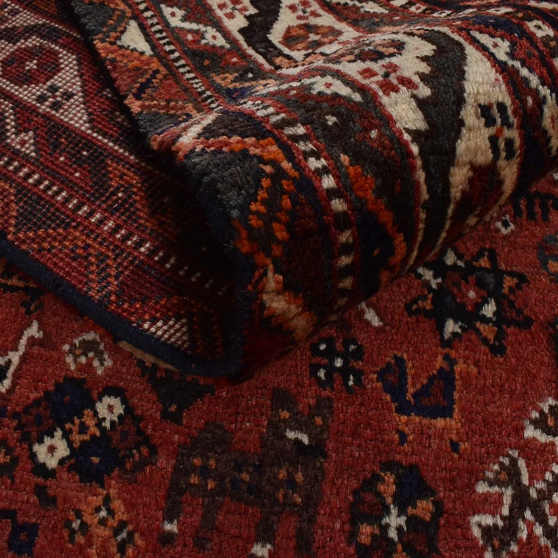 Shiraz Teppich 178x281cm - Perserteppich - rot