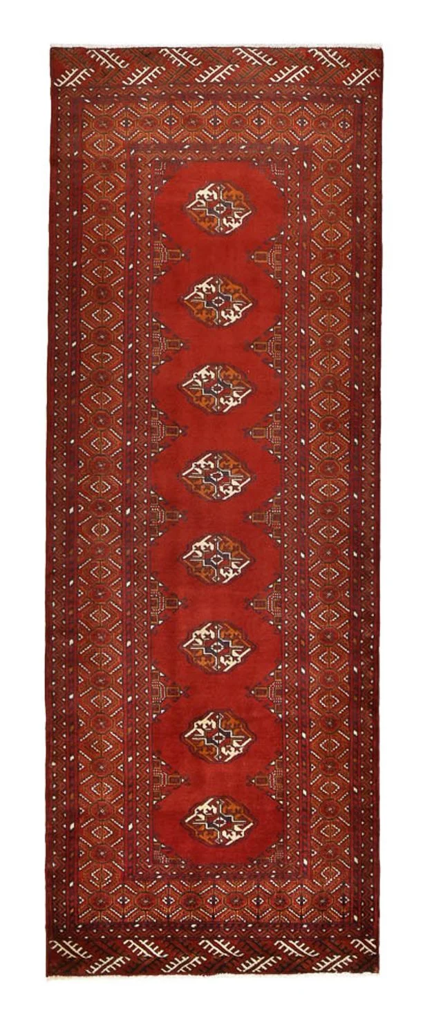 Turkaman Teppich 102x287cm - Orientteppich - rot