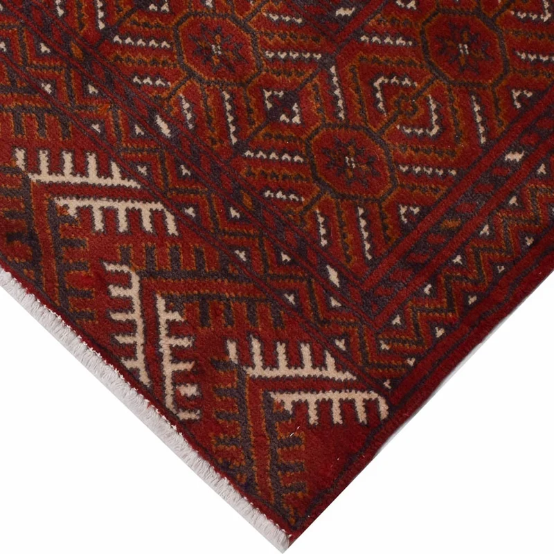 Turkaman Teppich 102x287cm - Orientteppich - rot