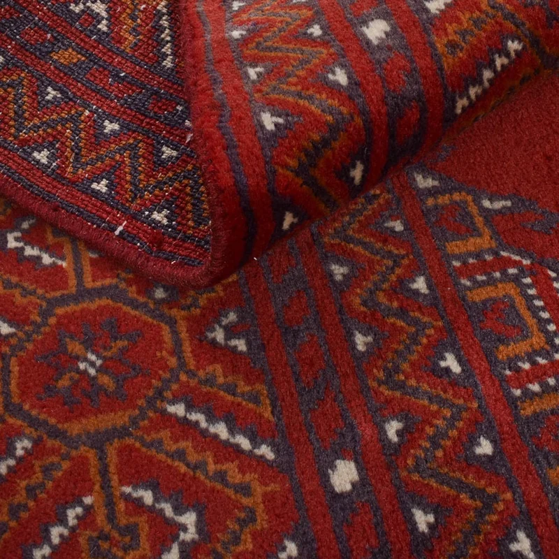 Turkaman Teppich 102x287cm - Orientteppich - rot