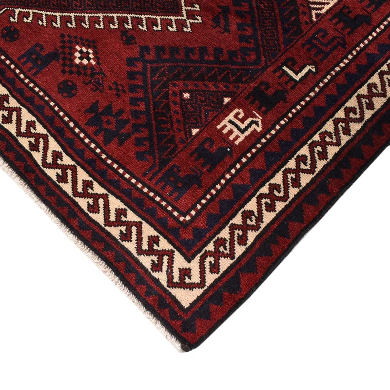 Hamadan Teppich 217x260cm - Perserteppich - bordeauxrot