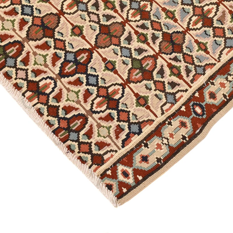 Kelim Fars Teppich 100x135cm - mehrfarbig