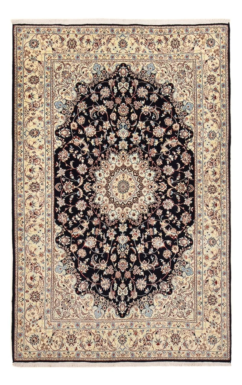 Nain - 9La Teppich 200x317cm - Perserteppich - dunkelblau