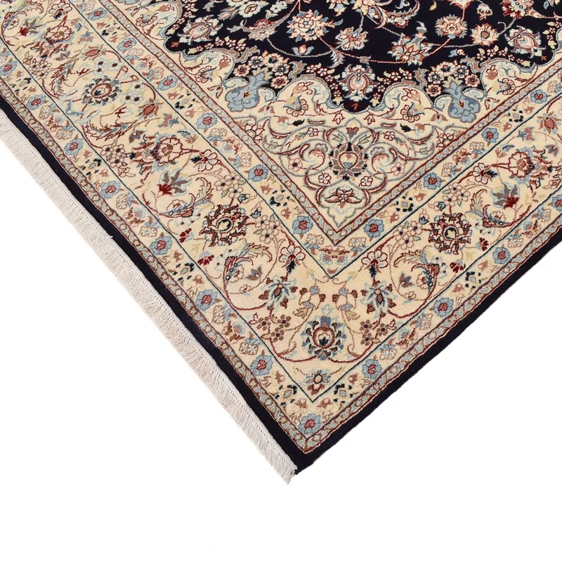 Nain - 9La Teppich 200x317cm - Perserteppich - dunkelblau