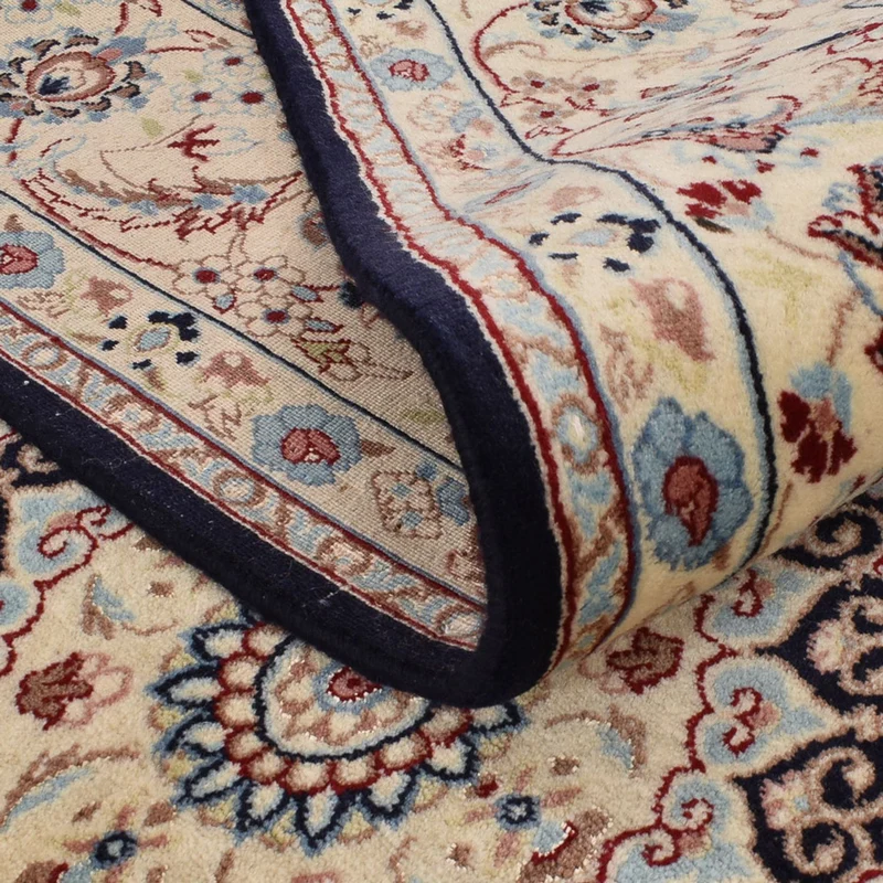 Nain - 9La Teppich 200x317cm - Perserteppich - dunkelblau