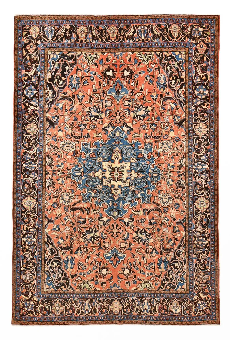Mahal Teppich 216x324cm - Perserteppich - hellrot