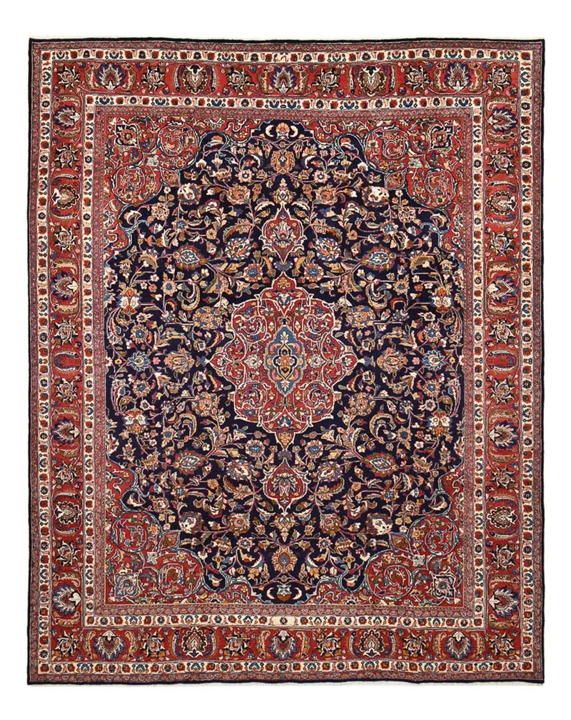 Maschad Teppich 293x374cm - Perserteppich - dunkelblau